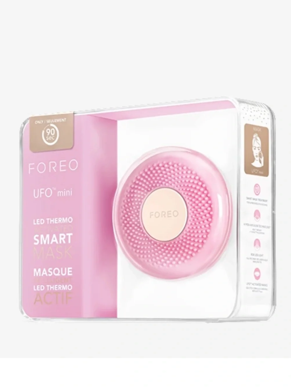 FOREO UFO Mini Smart LED Thermo Mask Device — Pearl Pink